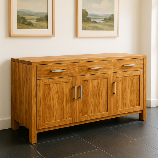 Sideboard aus massivem Olivenholz – Zeitloses Design und natürliche Eleganz